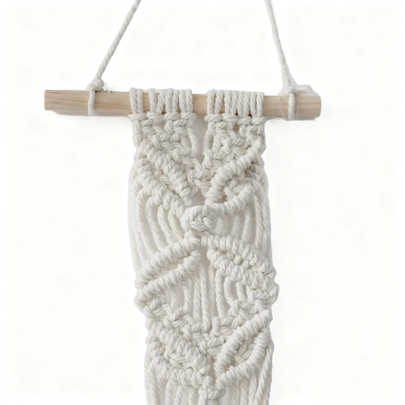 37.5" Natural White Macramé Plant Hanger by Ashland®