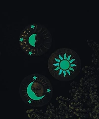 10.5" Celestial Glow-In-Dark Outdoor Stepping Stone