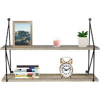 Sorbus 23.6" Double Tier Floating Shelf