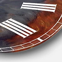 Designart 'All American Large Farmhouse Wall Clock