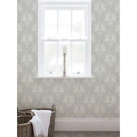 NuWallpaper Gray Moon Rabbit Peel & Stick Wallpaper