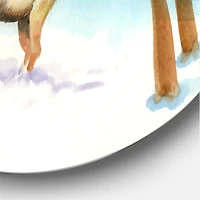 Designart - Winter Landscape With Deers