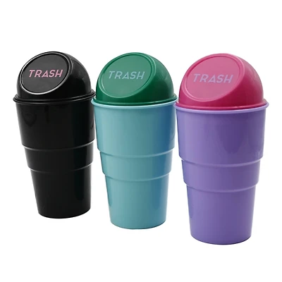 Assorted 7.5" Cup Holder Trash Can, 1pc. by Fab Finds