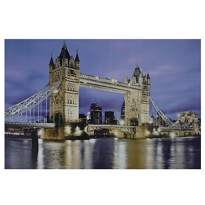 LED Lighted London Bridge Wall Art