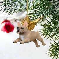 Design Toscano Honor the Pooch French Bulldog Angel Ornament