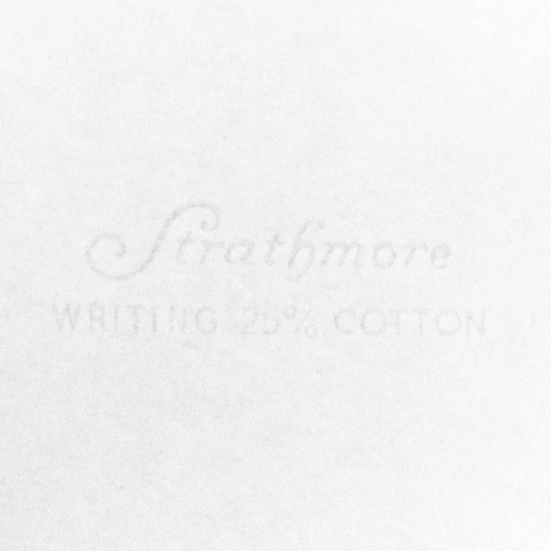 JAM Paper Ultimate White Wove 6" x 9" 24lb. Strathmore Paper, 100 Sheets