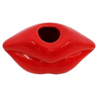 7.25" Red Lips Ceramic Tabletop Vase by Ashland®