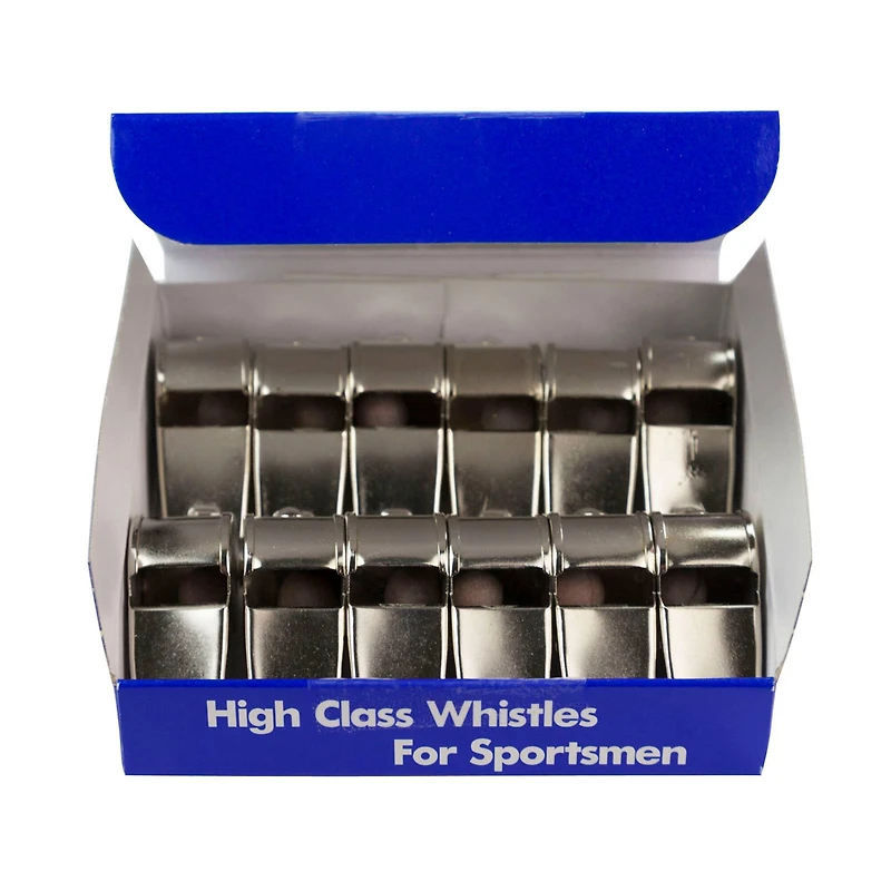 Champion Sports Medium Weight Metal Whistle, 12 Per Pack - 3 Packs