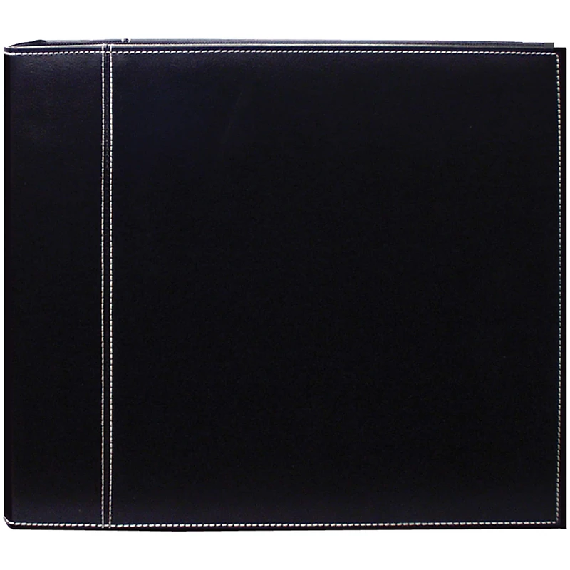 Pioneer® 3-Ring Black Sewn Cover Album, 12" x 12"