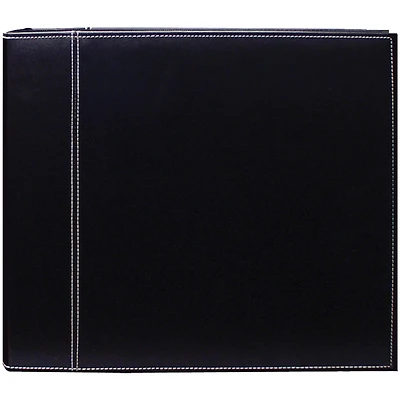Pioneer® 3-Ring Black Sewn Cover Album, 12" x 12"