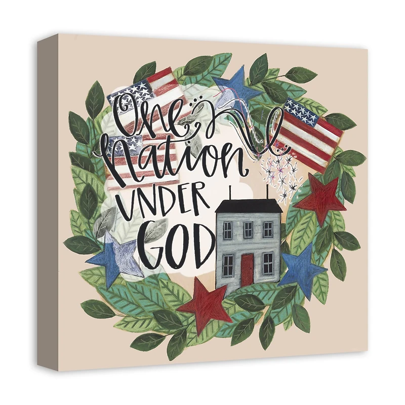 One Nation Under God Canvas Wall Art