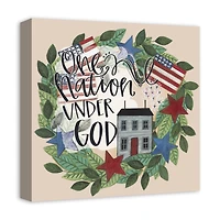 One Nation Under God Canvas Wall Art