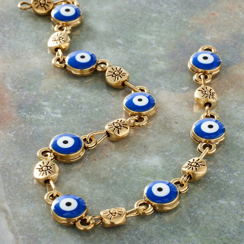 Antique Gold Metal Evil Eye Beads by Bead Landing™