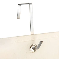 Household Essentials 68" Natural Cotton Over the Door Cap & Hat Organizer