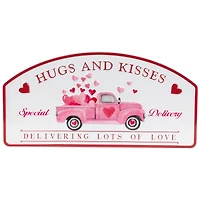 18" Hugs and Kisses Valentine's Day Wall Sign