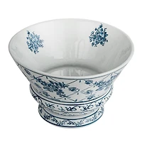 Hello Honey® 10" Blue & White Round Blossom Porcelain Bowl