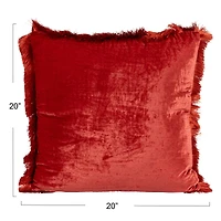 Hello Honey® 20" x 20" Berry Bliss Eyelash Fringe Pillow