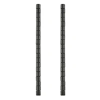 Black Jasper Tube Beads, 6mm by Bead Landing™