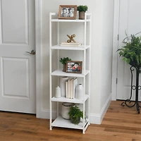 Household Essentials Jamestown 59" 5-Shelf Narrow Bookshelf
