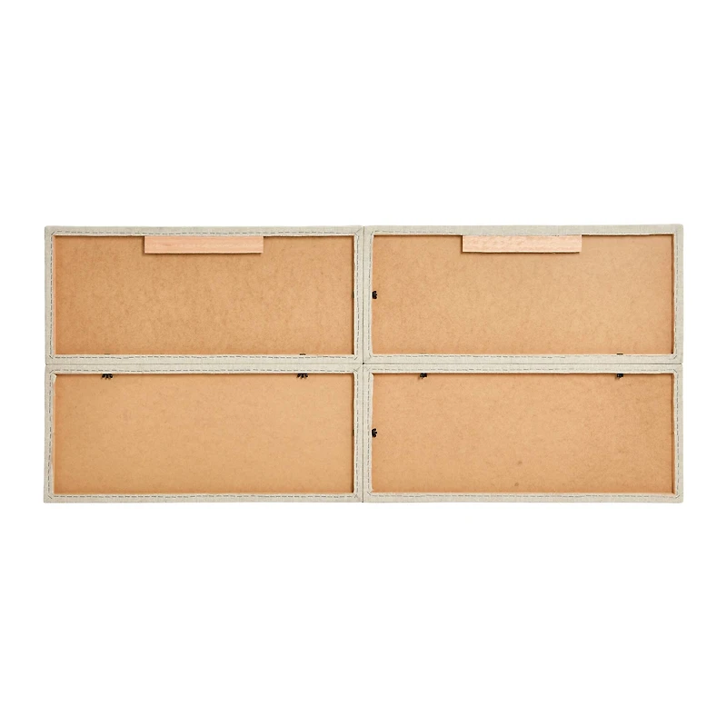 Hello Honey® NoSom Natural Sound Reducing 4-Panel Linen Blend Upholstered Headboard