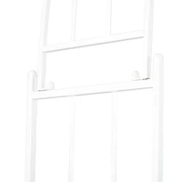 White Iron Contemporary Garden Arbor, 91" x 54" x 15"