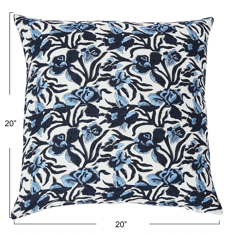 Hello Honey® Noir Iris Square Pillow Cover