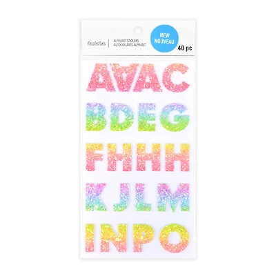 Rainbow Glitter Alphabet Stickers by Recollections™