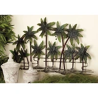 38" Green Palm Trees Wall Décor