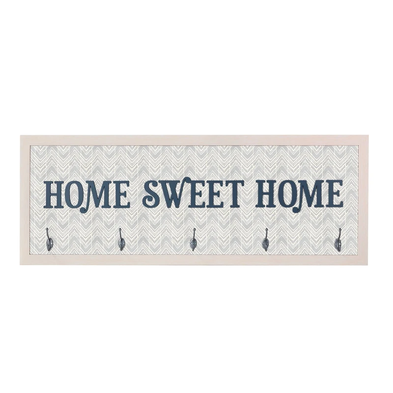 Home Sweet Home Framed Coat Rack