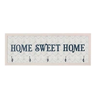 Home Sweet Home Framed Coat Rack