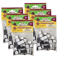 Teacher Created Resources Adhesive Magnetic Squares, 6 Packs of 100