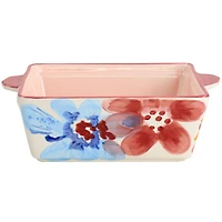Spice by Tia Mowry 2qt. Goji Blossom Square Ceramic Baker Pan