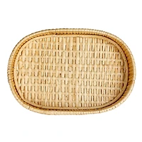 Household Essentials Natural Handwoven Nesting Oval Willow Tray Set