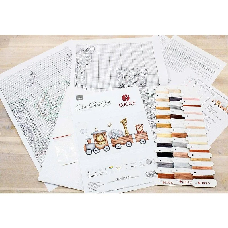 Luca-s Train Journey Counted Cross Stitch Kit