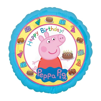 17" Peppa Pig Happy Birthday Foil Balloon