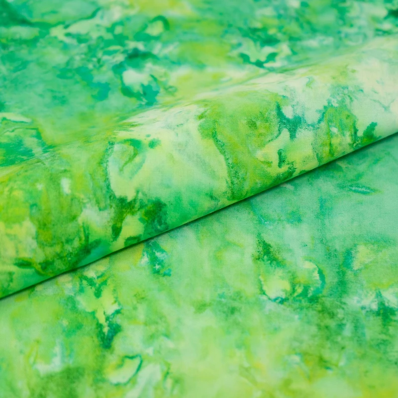 SINGER Batik Green Tone Cotton Fabric