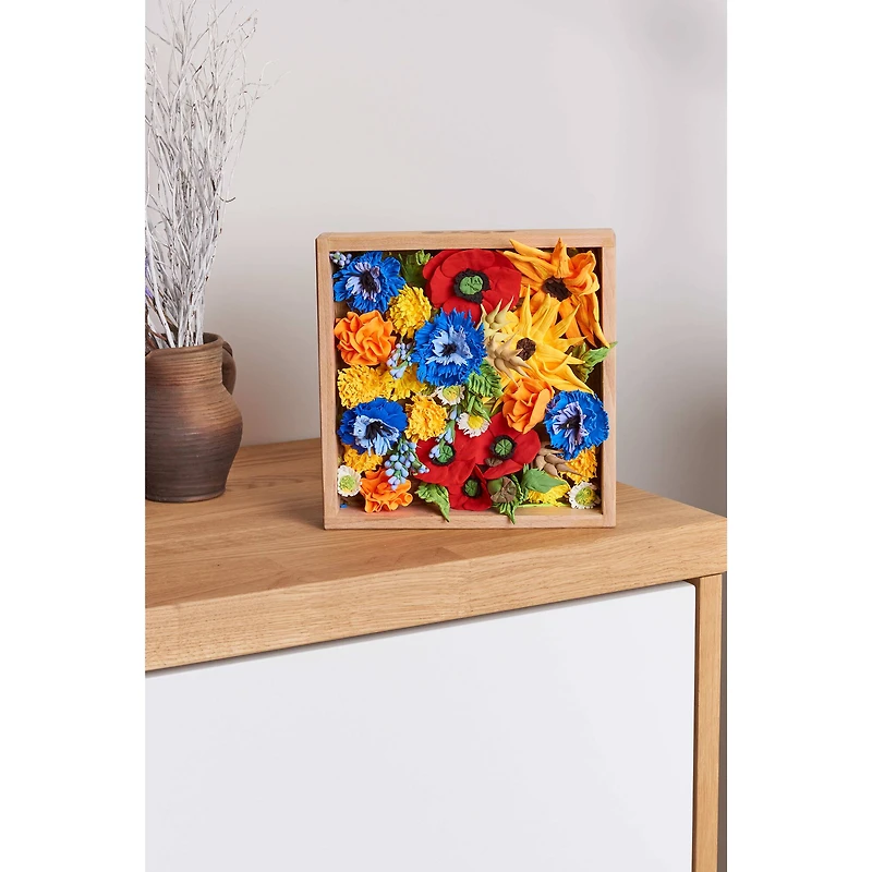 OKTO DIY Wood & Craft Freedom Flowers Clay Kit