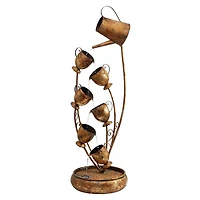 Design Toscano Garden Tea Party Cascading Metal Sculptural Fountain
