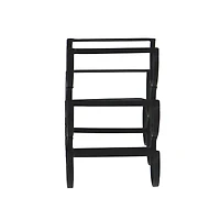 10" Black Metal Industrial Wine Holder Rack