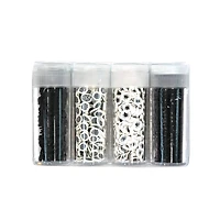 Halloween Bats & Spiders Mixed 4-Piece Clay Glitter Set by Recollections™