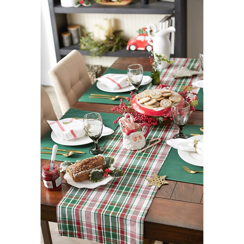 DII® 72" Yuletide Plaid Table Runner