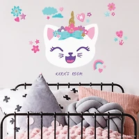 RoomMates Like Nastya Unicorn Cat Giant Peel & Stick Wall Decals with Alphabet