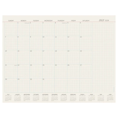 TF Publishing 2024-2025 Large Vintage Professional Desk Pad Calendar
