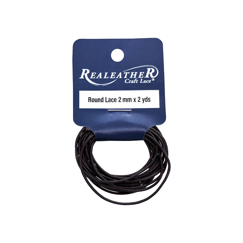 Realeather® 2mm Round Leather Lace
