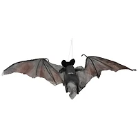 LED Lighted and Animated Halloween Bat with Moving Wings - 48"