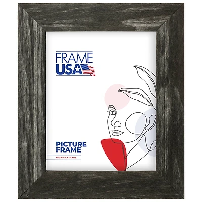 Frame USA Farmhouse Barnwood Charcoal Single Image Picture Frame