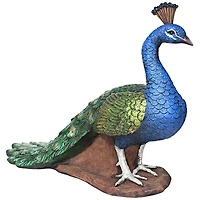 Design Toscano 13" The Regal Peacock Garden Statue