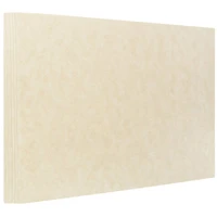 JAM Paper Natural 4.62" x 6.25" 65lb. Blank Flat Parchment Note Cards, 500ct.