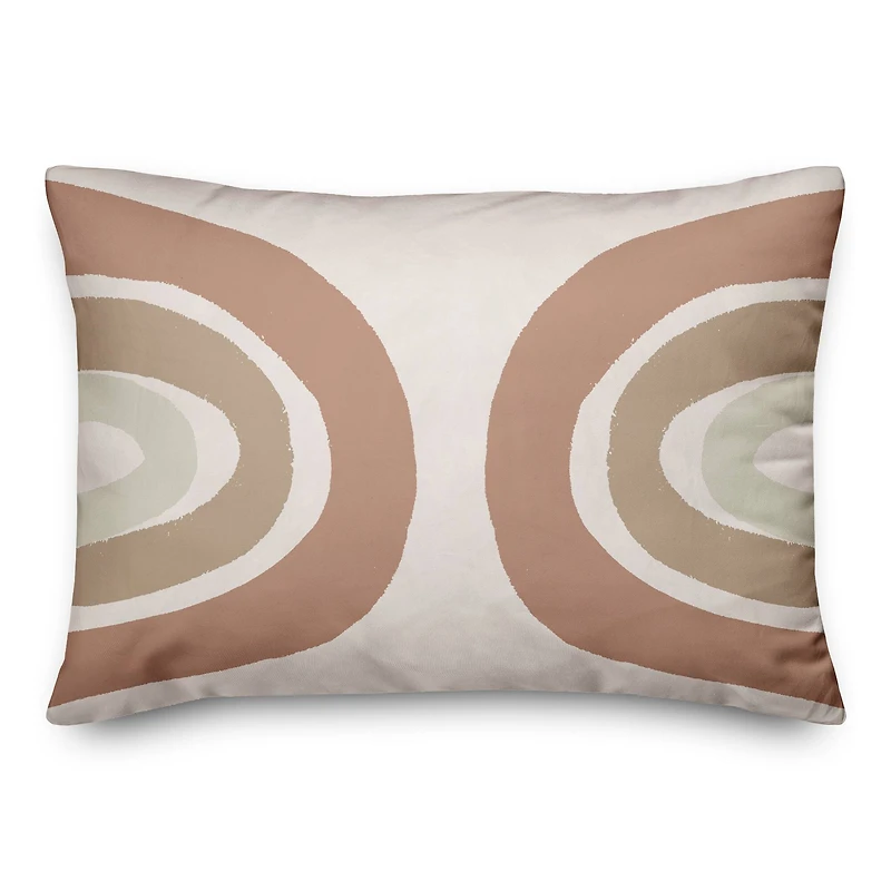 Sepia Rainbow Throw Pillow 14" x 20"