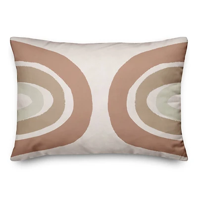 Sepia Rainbow Throw Pillow 14" x 20"